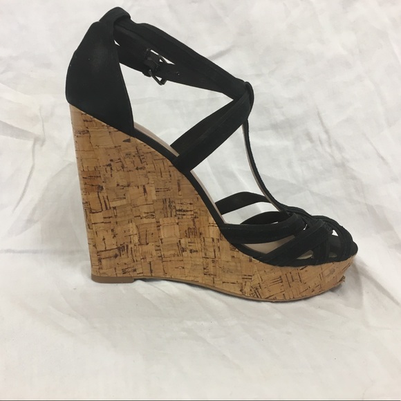 black cork shoes